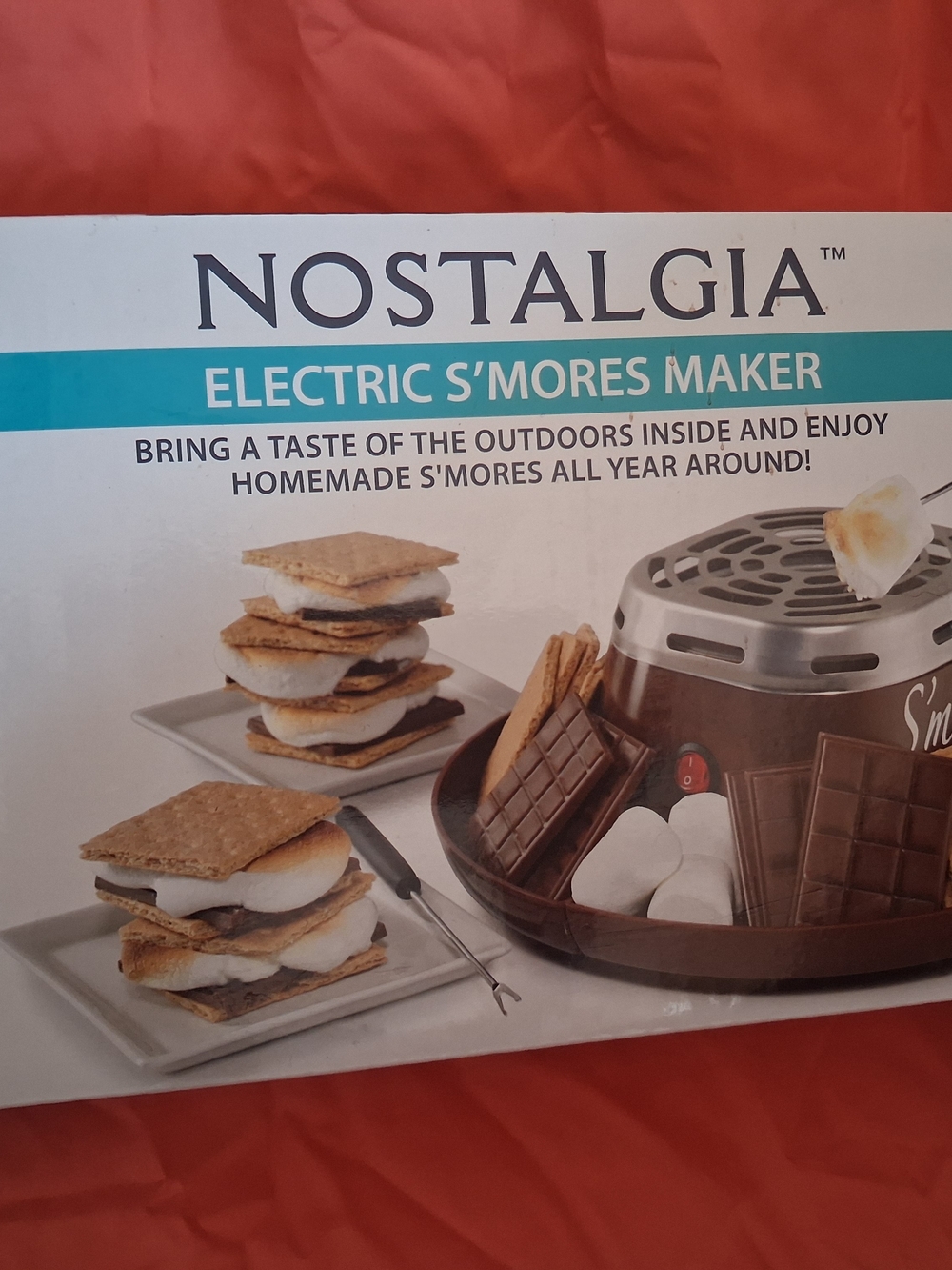 Nostalgia Electric S'mores Maker - Brown and Silver